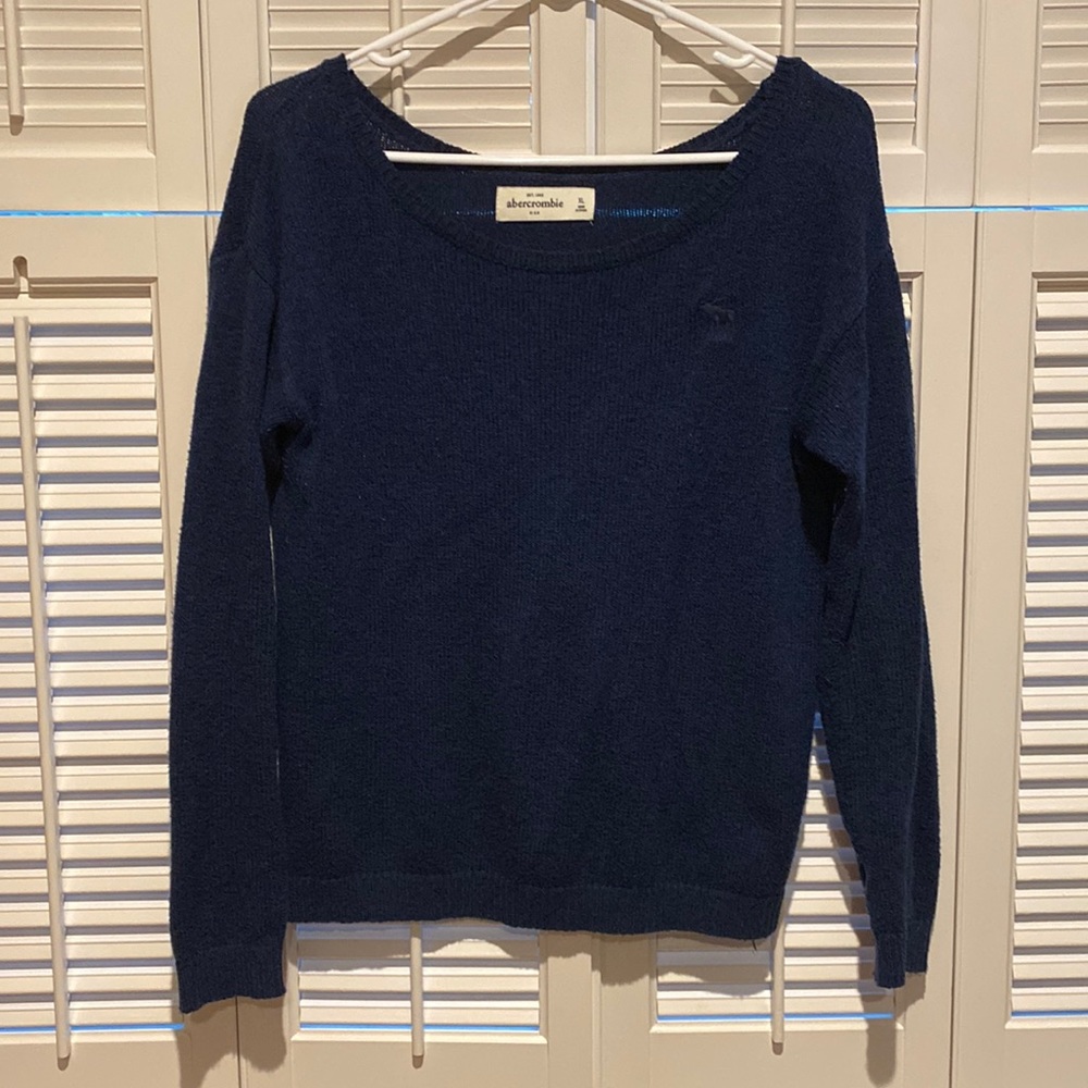 Abercrombie Kids XL blue knit sweater